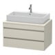 Duravit Waschtischunterschrank DuraStyle 90x54,8cm, Tau, f Konsole, 2 Schubkästen-1