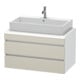 Duravit Waschtischunterschrank DuraStyle 90x54,8cm, tau/we ma, f Kons, 2 SchKa.-1