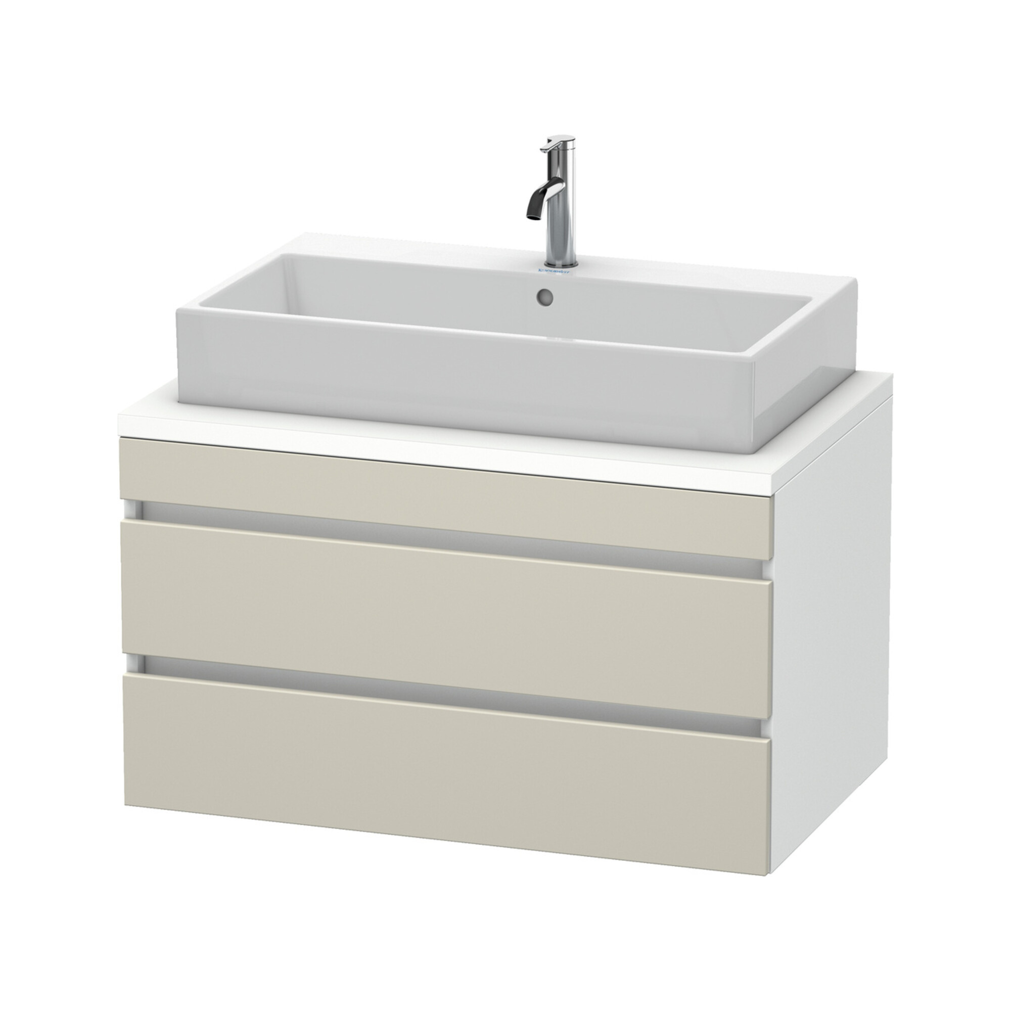 Duravit Waschtischunterschrank DuraStyle 90x54,8cm, tau/we ma, f Kons, 2 SchKa.