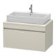 Duravit Waschtischunterschrank DuraStyle 90x54,8cm, taupe, für Konsole, 1 Auszug-1