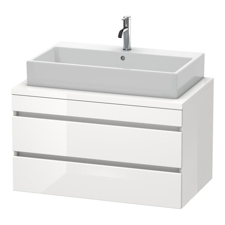 Duravit Waschtischunterschrank DuraStyle 90x54,8cm, w hgl/we ma, f Kons, 2 SchKa.