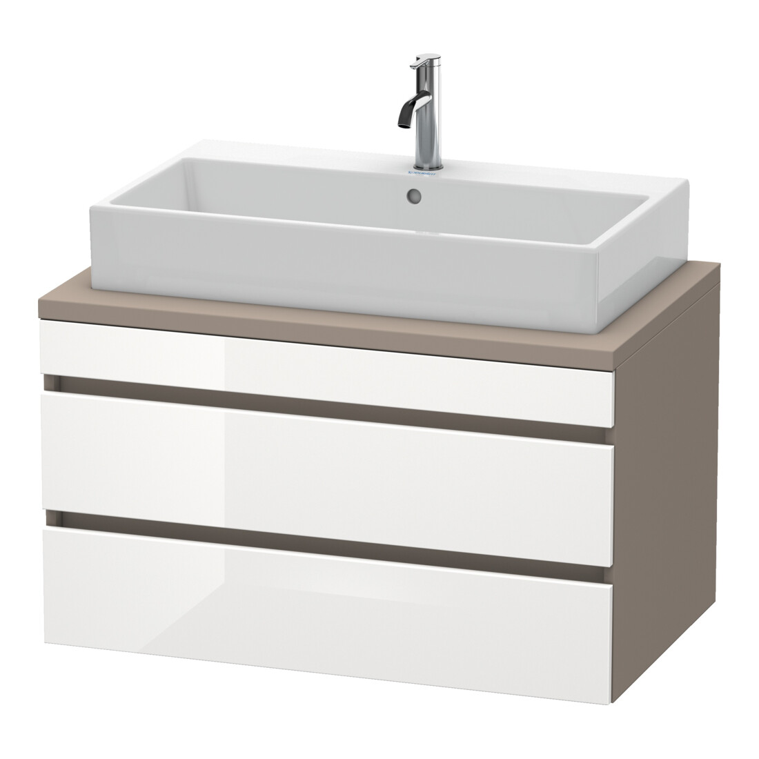 Duravit Waschtischunterschrank DuraStyle 90x54,8cm, we. hg/b ma, f Kons, 2 SchKa.