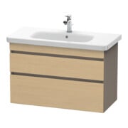 Duravit Waschtischunterschrank DuraStyle 93x44,8cm, Ei nat/b ma, 2 SchKa., wandhängend