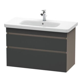 Duravit Waschtischunterschrank DuraStyle 93x44,8cm, gra m/bas ma, 2 SchKa., wandhängend