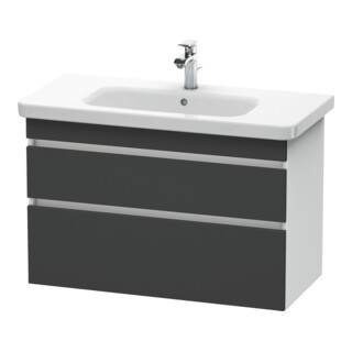 Duravit Waschtischunterschrank DuraStyle 93x44,8cm, gra m/we ma, 2 SchKa., wandhängend