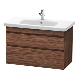 Duravit Waschtischunterschrank DuraStyle 93x44,8cm, Nussb dkl., 2 SchKa., wandhängend