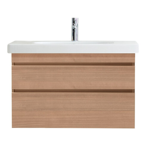 Duravit Waschtischunterschrank DuraStyle 93x44,8cm, Nussb Nat, 2 SchKa., wandhängend