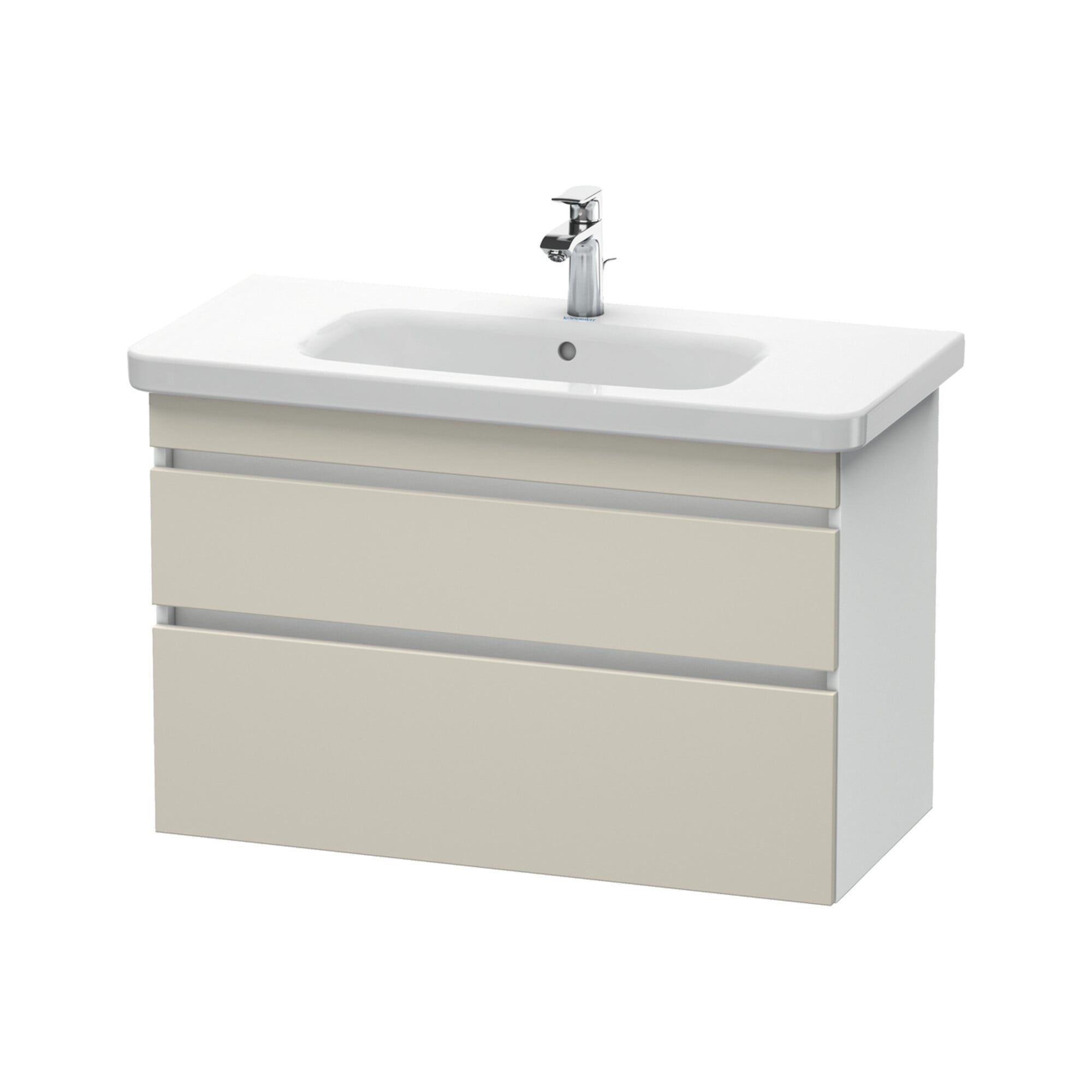 Duravit Waschtischunterschrank DuraStyle 93x44,8cm, tau/we ma, 2 SchKa., wandhängend