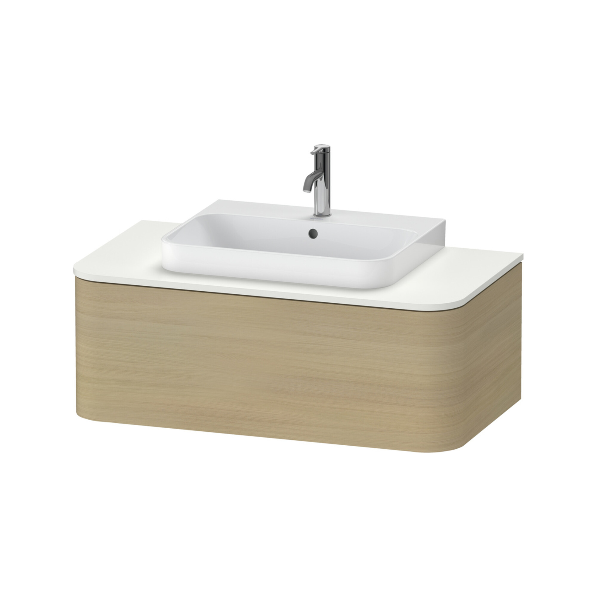 Duravit Waschtischunterschrank Happy D.2 Plus 100x55cm, f K, 1 AZ, f AWT, Medit. Ei