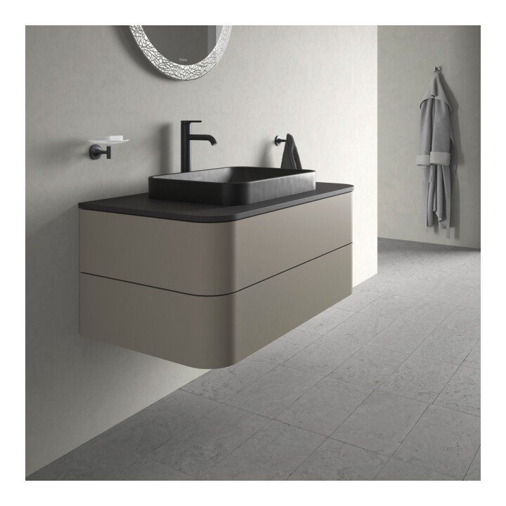 Duravit Waschtischunterschrank Happy D.2 Plus 100x55cm, f K, 2 La, f AWT, st-g s-matt