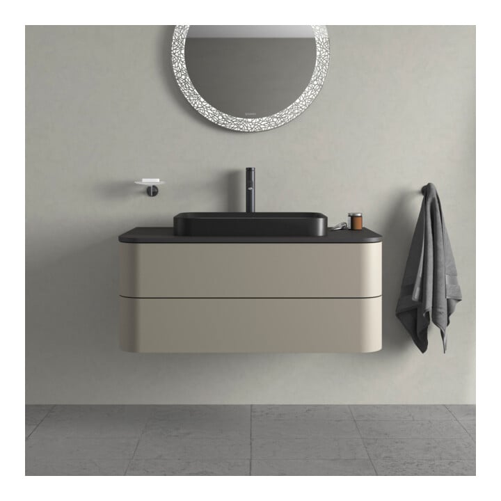 Duravit Waschtischunterschrank Happy D.2 Plus 100x55cm, f K, 2 La, f AWT, st-g s-matt