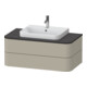 Duravit Waschtischunterschrank Happy D.2 Plus 100x55cm, f K, 2 La, f AWT, Tau s-matt-1
