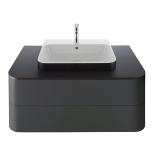 Duravit Waschtischunterschrank Happy D.2 Plus 100x55cm, f K, 2 La, f MWT, gs, gra matt