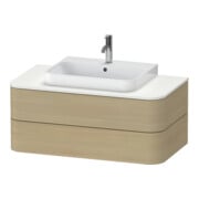 Duravit Waschtischunterschrank Happy D.2 Plus 100x55cm, f K, 2 La, f MWT, gs, Me Ei