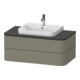 Duravit Waschtischunterschrank Happy D.2 Plus 100x55cm, f K, 2 La, f MWT, gs, st-g m-1