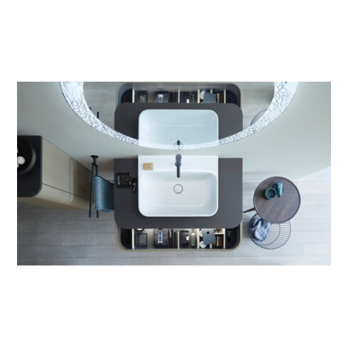 Duravit Waschtischunterschrank Happy D.2 Plus 100x55cm, f K, 2 La, f MWT, gs, st-g m