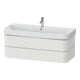 Duravit Waschtischunterschrank Happy D.2 Plus 117,5x49cm, Nord we s-matt, 2 Schubk.-1