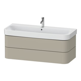 Duravit Waschtischunterschrank Happy D.2 Plus 117,5x49cm, Tau s-matt, 2 Schubkästen