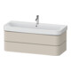 Duravit Waschtischunterschrank Happy D.2 Plus 117,5x49cm, Tau supermatt, 2 Schubkästen-1