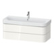 Duravit Waschtischunterschrank Happy D.2 Plus 117,5x49cm, we hochglanz, 2 Schubkästen-1