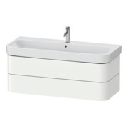 Duravit Waschtischunterschrank Happy D.2 Plus 117,5x49cm, we seidenmatt, 2 Schubkästen