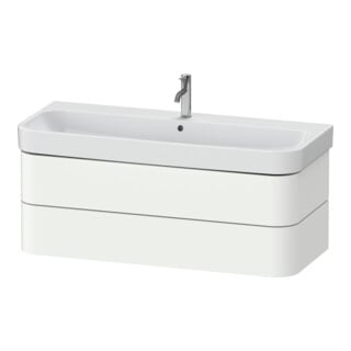 Duravit Waschtischunterschrank Happy D.2 Plus 117,5x49cm, we supermatt, 2 Schubkästen