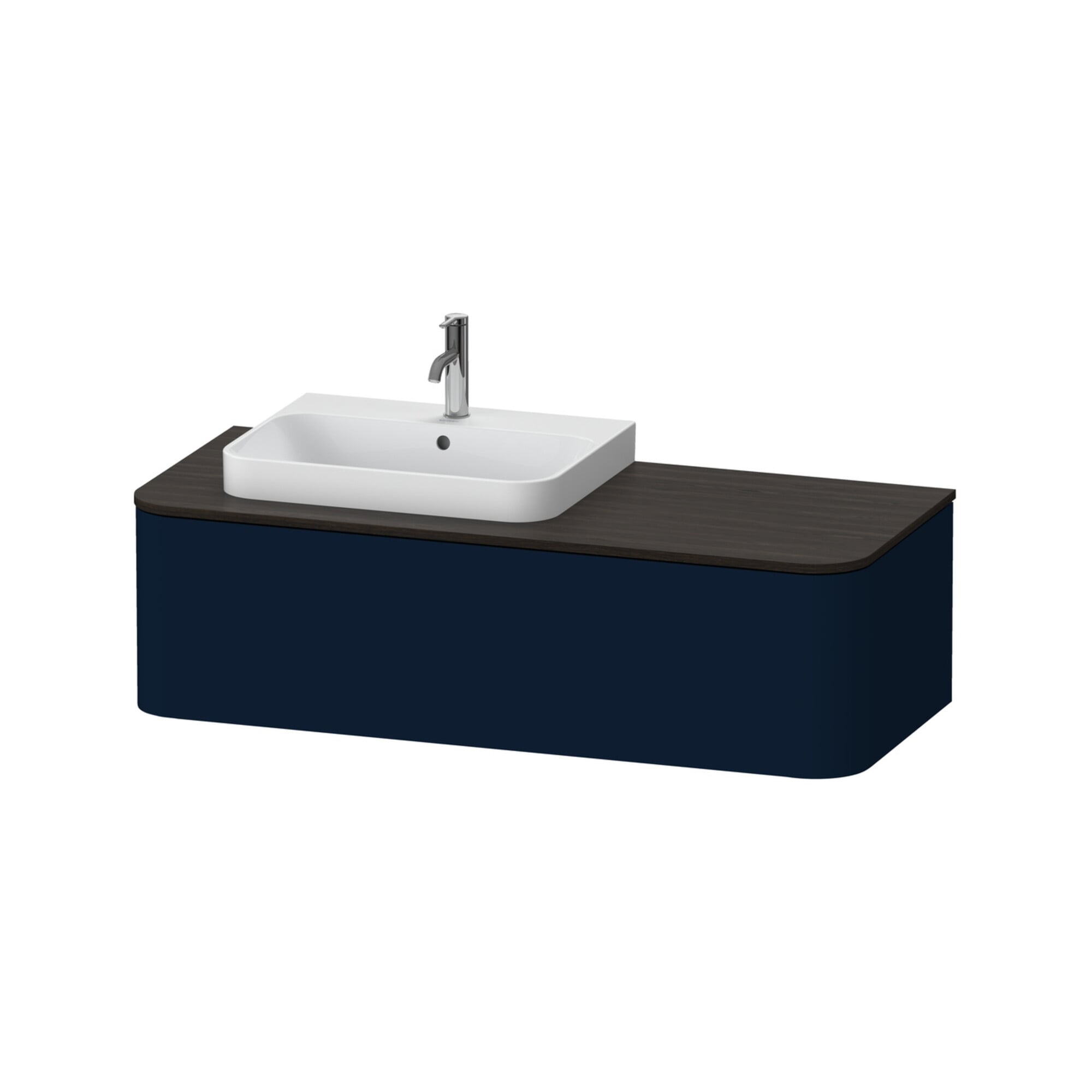 Duravit Waschtischunterschrank Happy D.2 Plus 130x55cm, 1 A, f AWT, B li, blau s-matt