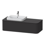 Duravit Waschtischunterschrank Happy D.2 Plus 130x55cm, 1 A, f AWT, B li, graph matt