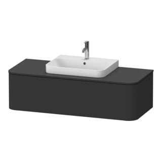 Duravit Waschtischunterschrank Happy D.2 Plus 130x55cm, 1 A, f AWT, B mit., graph matt