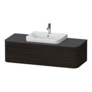 Duravit Waschtischunterschrank Happy D.2 Plus 130x55cm, 1 A, f AWT, B mit., Nussb geb.