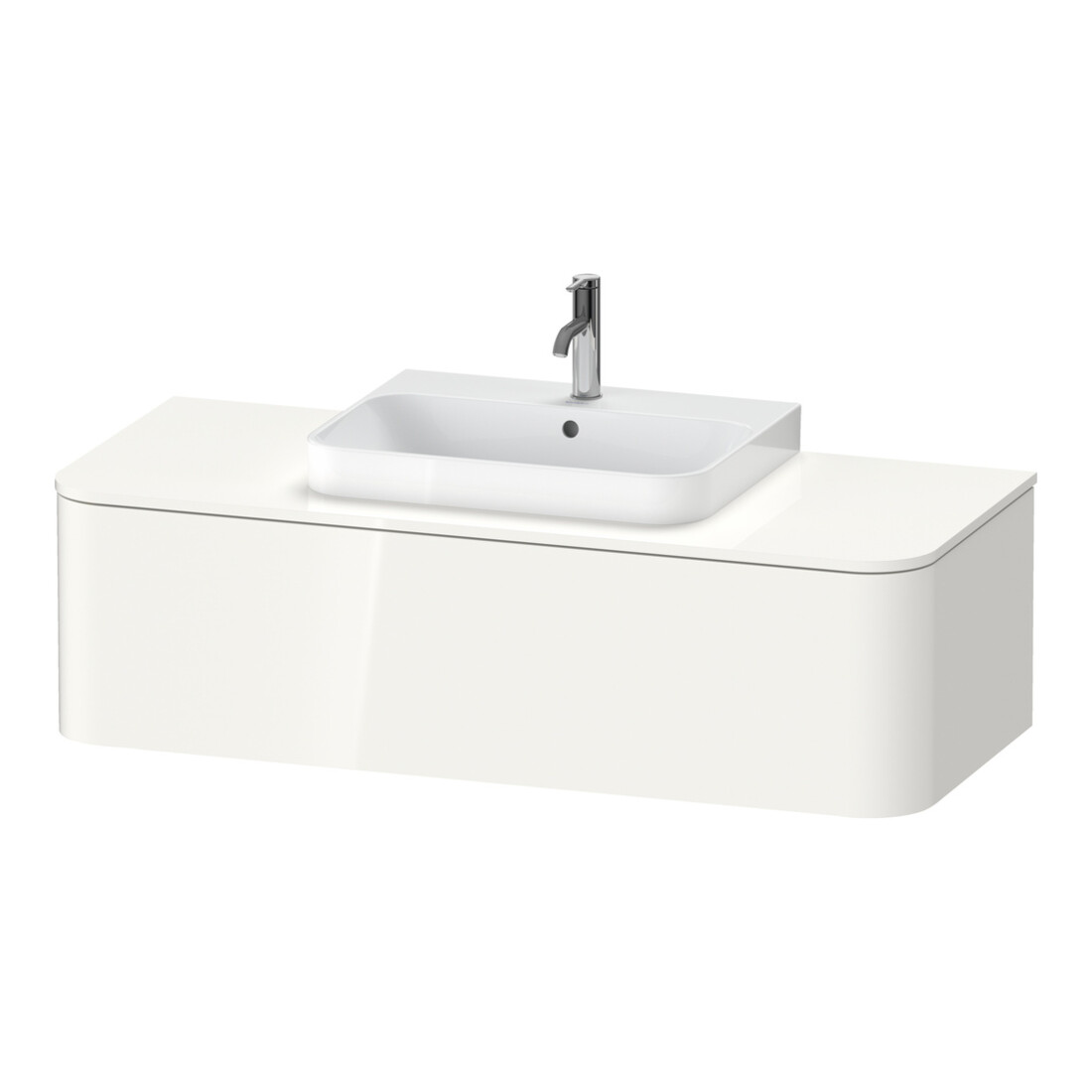 Duravit Waschtischunterschrank Happy D.2 Plus 130x55cm, 1 A, f AWT, B mit., we. hgl