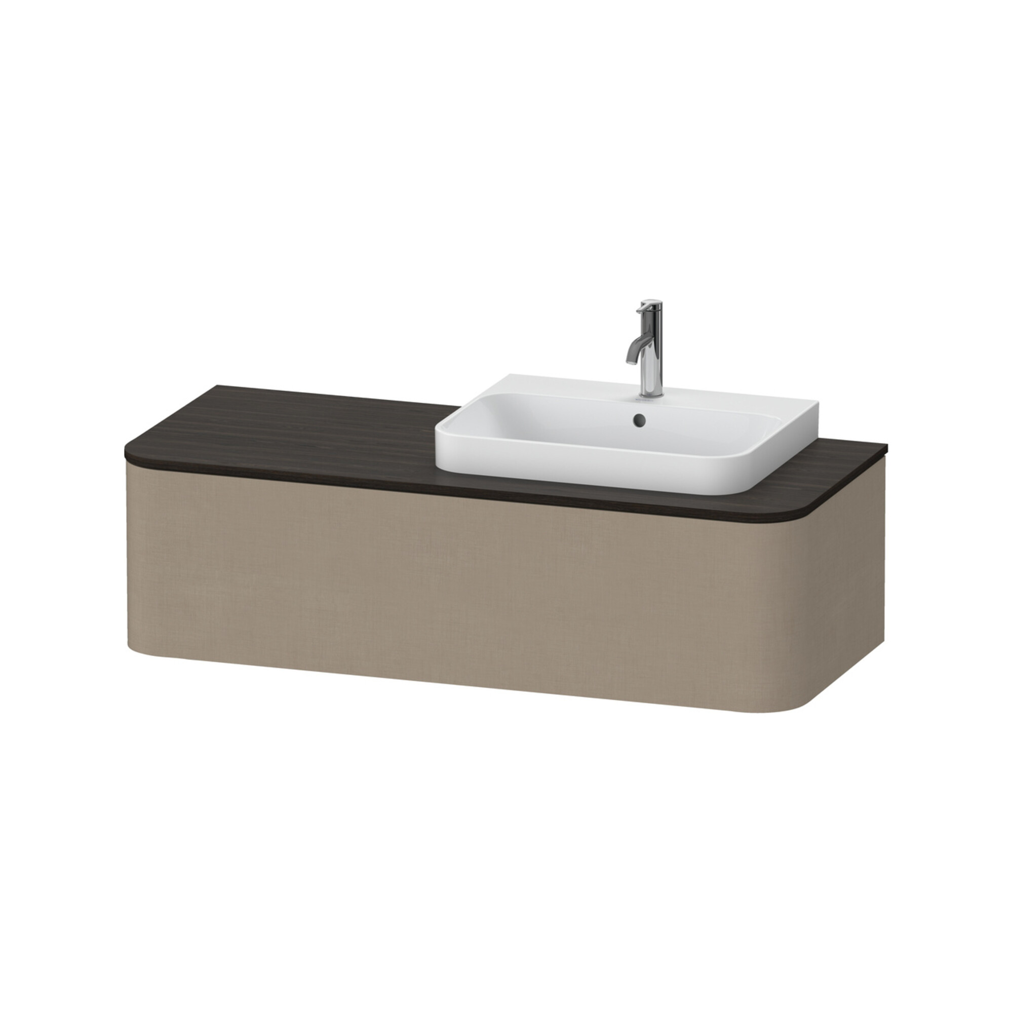 Duravit Waschtischunterschrank Happy D.2 Plus 130x55cm, 1 A, f AWT, Beck. re, lei