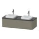Duravit Waschtischunterschrank Happy D.2 Plus 130x55cm, f K, 1 Ausz., steingrau s-matt-1