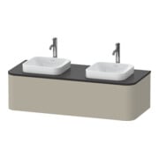 Duravit Waschtischunterschrank Happy D.2 Plus 130x55cm, f Kons, 1 Ausz., Tau s-matt