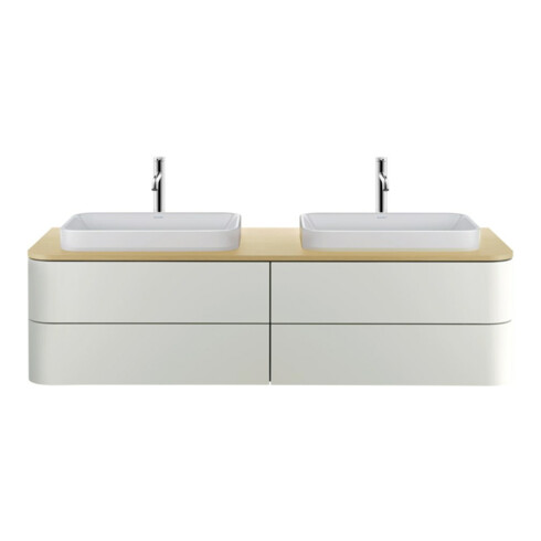 Duravit Waschtischunterschrank Happy D.2 Plus 160x55cm, 2 AZ, f AWT, B bs, No w s-matt