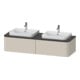 Duravit Waschtischunterschrank Happy D.2 Plus 160x55cm, 2 AZ, f AWT, B bs, Tau matt-1