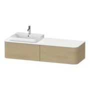 Duravit Waschtischunterschrank Happy D.2 Plus 160x55cm, 2 AZ, f AWT, B li, Medit. Ei-1