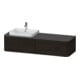 Duravit Waschtischunterschrank Happy D.2 Plus 160x55cm, 2 AZ, f AWT, B li, Nussb geb.-1