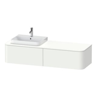 Duravit Waschtischunterschrank Happy D.2 Plus 160x55cm, 2 AZ, f AWT, B li, we s-matt
