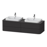 Duravit Waschtischunterschrank Happy D.2 Plus 160x55cm, f K, 4 AZ, f AWT, bs, gra matt