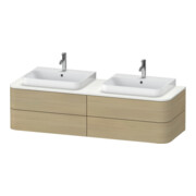 Duravit Waschtischunterschrank Happy D.2 Plus 160x55cm, f K, 4 AZ, f AWT, bs, Me Ei