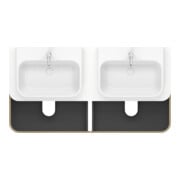 Duravit Waschtischunterschrank Happy D.2 Plus 160x55cm, f K, 4 AZ, f AWT, bs, Me Ei-5