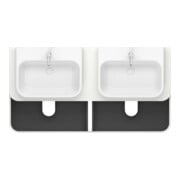 Duravit Waschtischunterschrank Happy D.2 Plus 160x55cm, f K, 4 AZ, f AWT, bs, w s-matt-4
