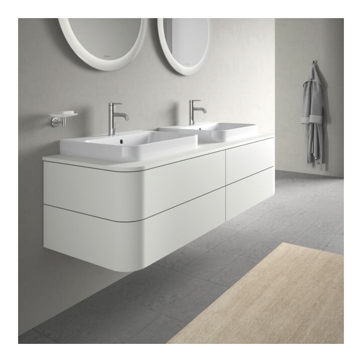 Duravit Waschtischunterschrank Happy D.2 Plus 160x55cm, f K, 4 AZ, f AWT, bs, w s-matt