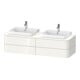 Duravit Waschtischunterschrank Happy D.2 Plus 160x55cm, f K, 4 AZ, f MWT, bs, gra matt