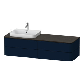 Duravit Waschtischunterschrank Happy D.2 Plus 160x55cm, f K, 4 La, f AWT, li, bl m