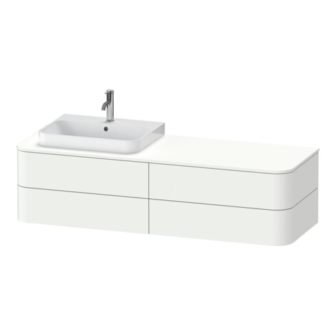 Duravit Waschtischunterschrank Happy D.2 Plus 160x55cm, f K, 4 La, f AWT, li, we matt