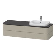 Duravit Waschtischunterschrank Happy D.2 Plus 160x55cm, f K, 4 La, f MWT, r, T s-matt
