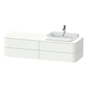 Duravit Waschtischunterschrank Happy D.2 Plus 160x55cm, f K, 4 La, f MWT, re, we matt
