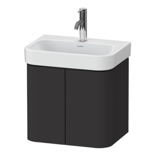 Duravit Waschtischunterschrank Happy D.2 Plus 47,5x35x41,5cm, 2 Tür., graph supermatt